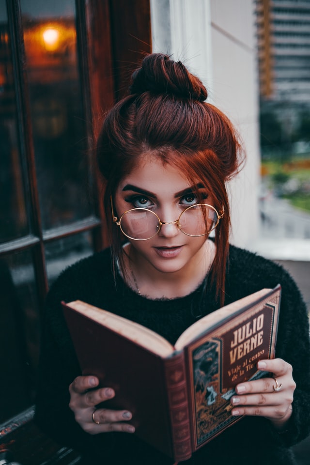 Girl with book